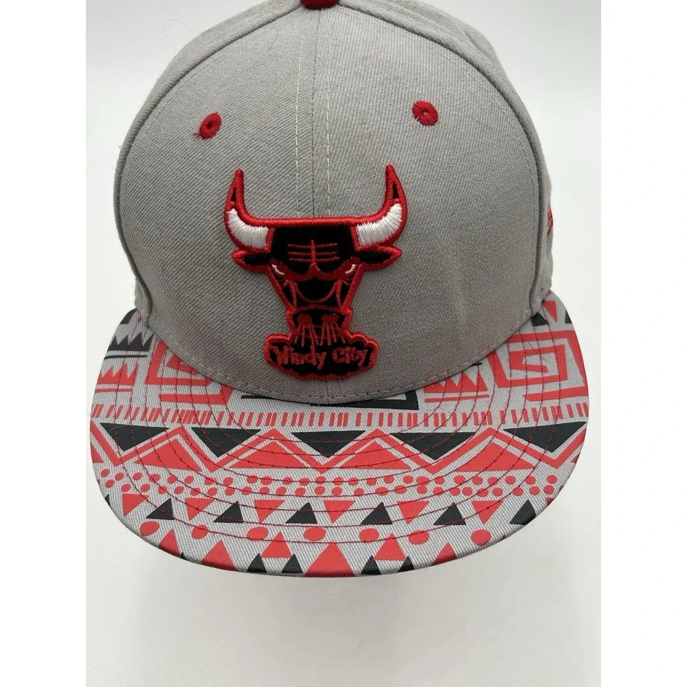 Chicago Bulls Windy City Hardwood Classics Aztec Snapback Hat Cap New Era 9fifty